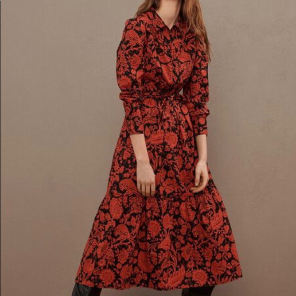 BA&SH Cerise Midi Dress NWT